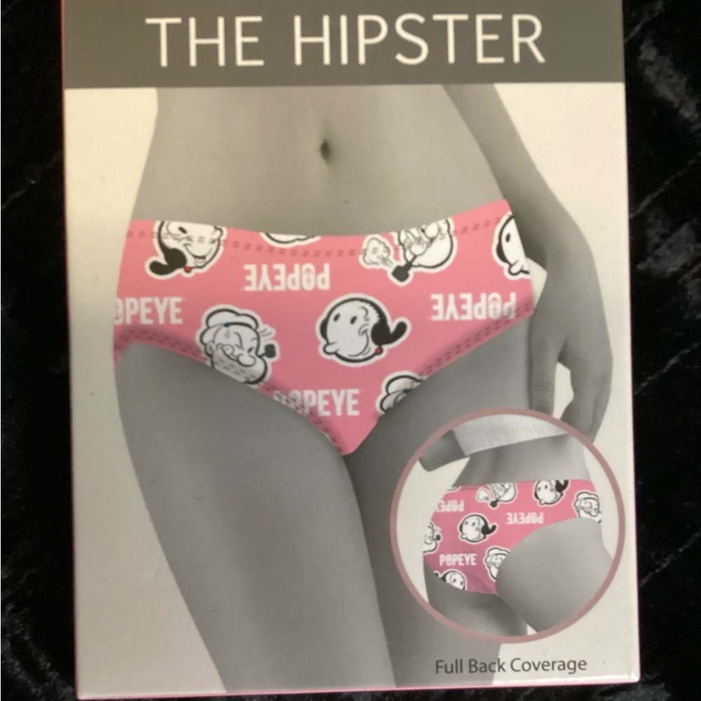 Pink Popeye Hipster Panties  L